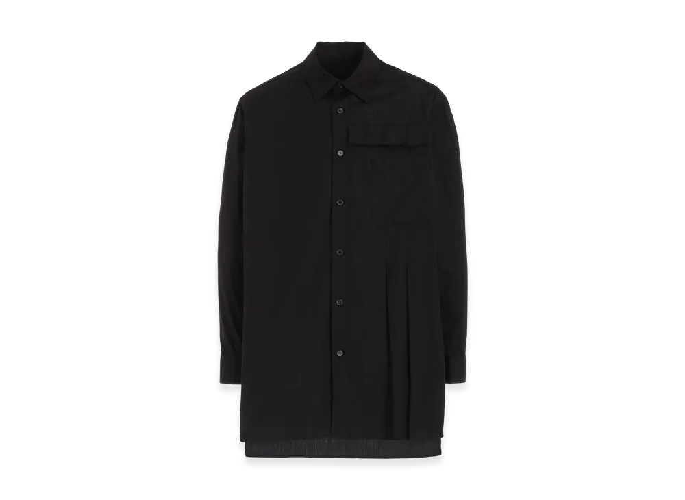 S'YTE Cotton Broad Pleated Shirt "Black"