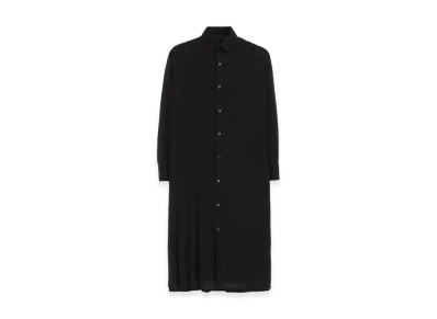 S'YTE Cotton Broad Pleated Shirt Dress "Black"