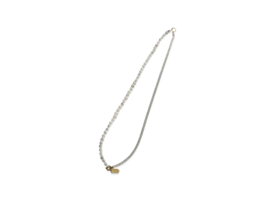 S'YTE White Howlite Chain Necklace Bracelet "Sliver/White"