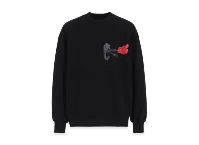 S'YTE Rose In The Hand Graphic Pullover "Black"