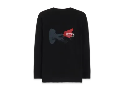 S'YTE Rose In The Hand Graphic Long-Sleeved T-Shirt "Black"