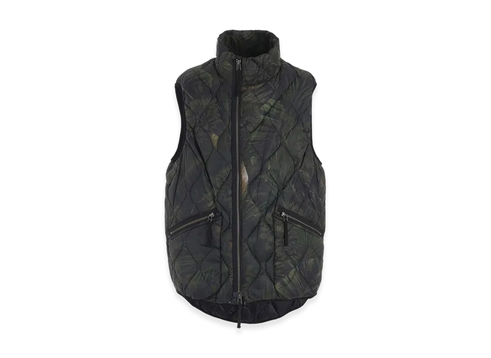 S'YTE x Taion Dahlia Camouflage Quilted Down Vest "Khaki"