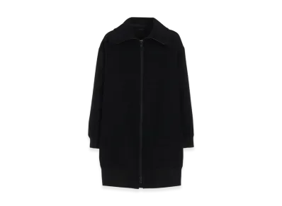 S'YTE Double-Weave Melton Oversized Long Truck Top "Black"