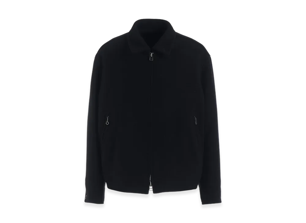 S'YTE Double-Weave Melton Oversized Zipper Blouson "Black"