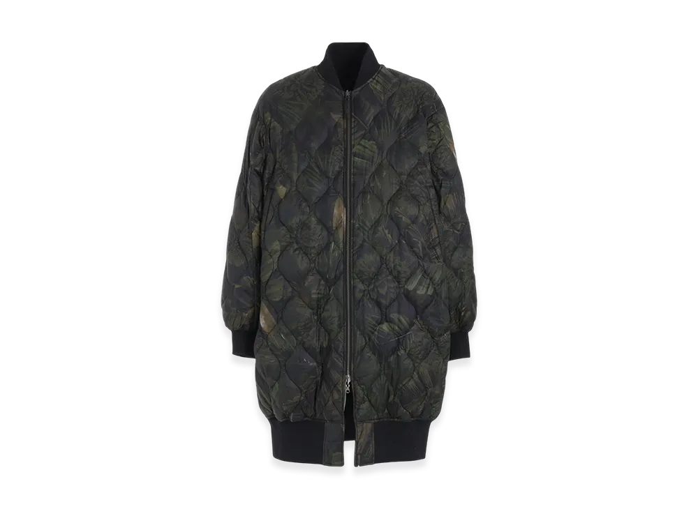 S'YTE x Taion Dahlia Camouflage Quilted Down Reversible Long MA-1 "Khaki"