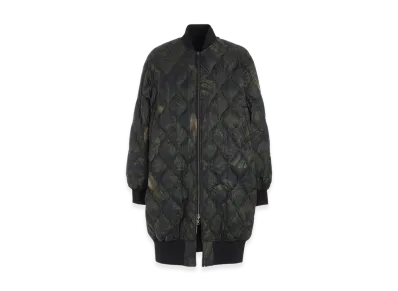 S'YTE x Taion Dahlia Camouflage Quilted Down Reversible Long MA-1 "Khaki"