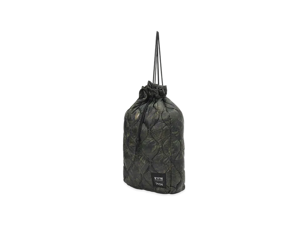 S'YTE x Taion Dahlia Camouflage Quilted Down 2Way Mini Bonsack "Khaki"