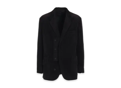 S'YTE 6W Soccer Corduroy Oversize Notched Lapel Jacket "Black"