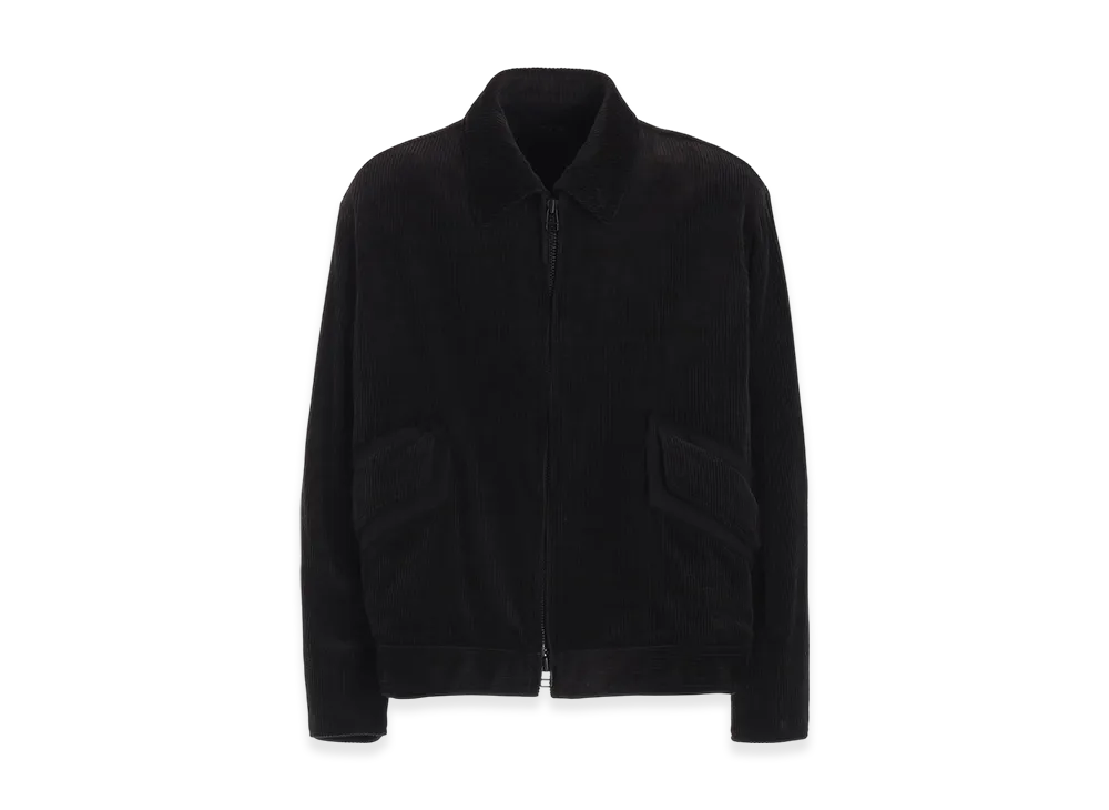 S'YTE 6W Soccer Corduroy Oversized Zipper Blouson "Black"