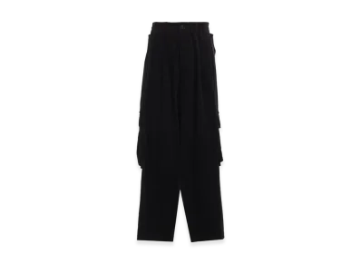 S'YTE 6W Soccer Corduroy Tapered Cargo Pants "Black"