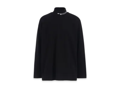 S'YTE 20/Cotton Jersey Black Is Modest High Neck T-Shirt "Black"