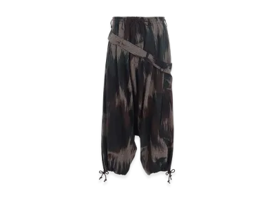 S'YTE Camouflage Tweed Belted Balloon Sarouel Pants "Khaki"