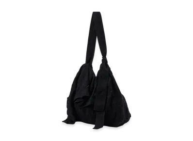 S'YTE Fulling Finished Shadow Check Shoulder Bag "Black"