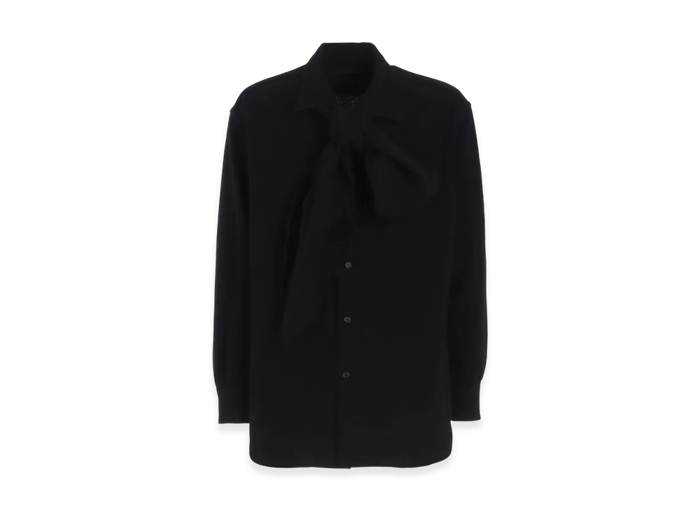 S'YTE Vintage Flannel Stole Shirt "Black"