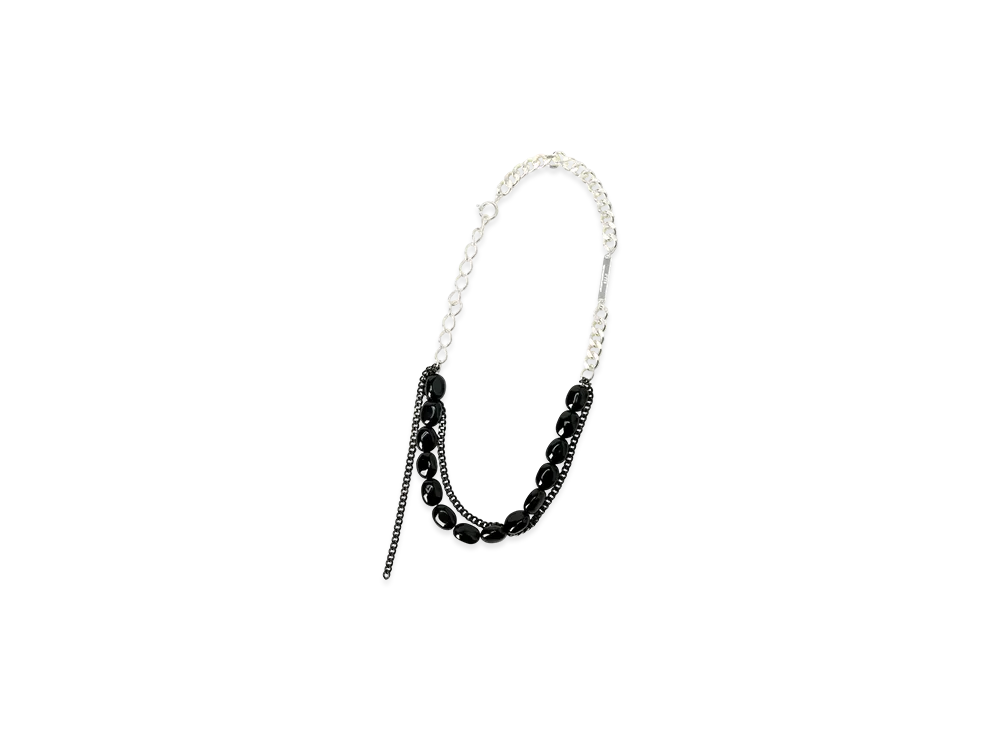 S'YTE Black Onyx Brass Two-Strand Choker "Black"