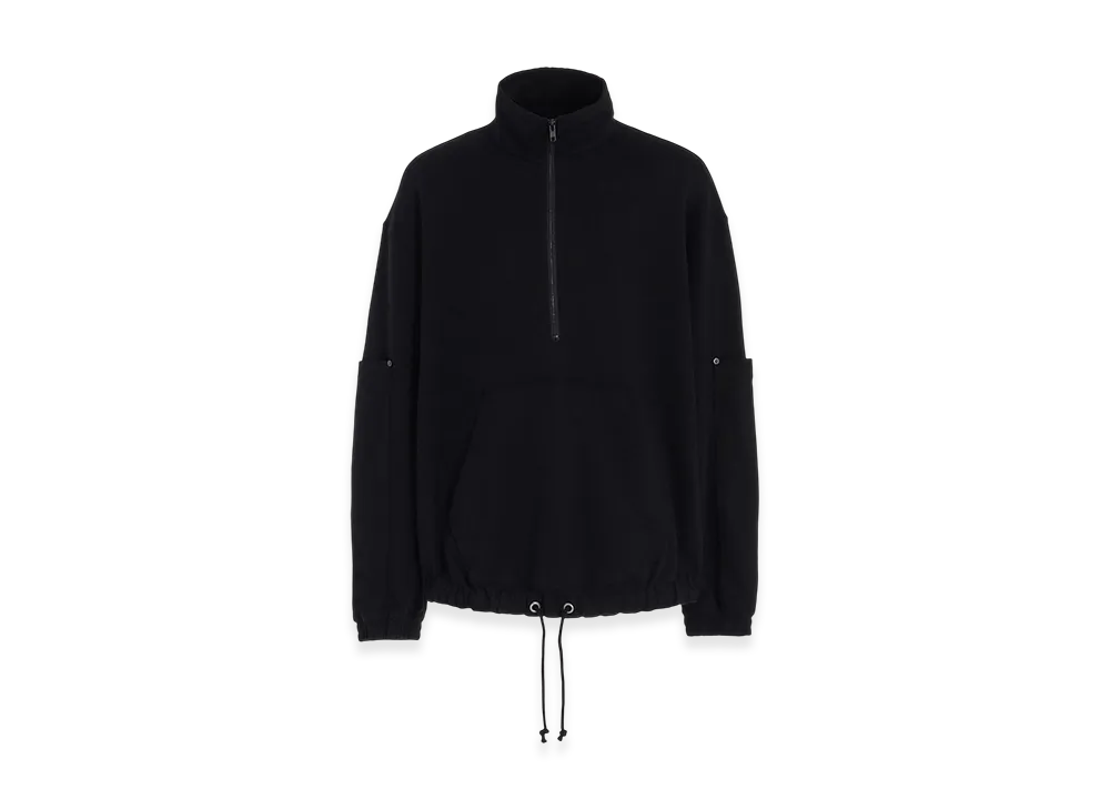 S'YTE French Terry Patch Design High Neck Pullover "Black"