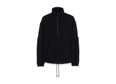 S'YTE French Terry Patch Design High Neck Pullover "Black"
