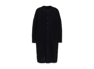 S'YTE Airy Jersey Collarless Long Cardigan "Black"