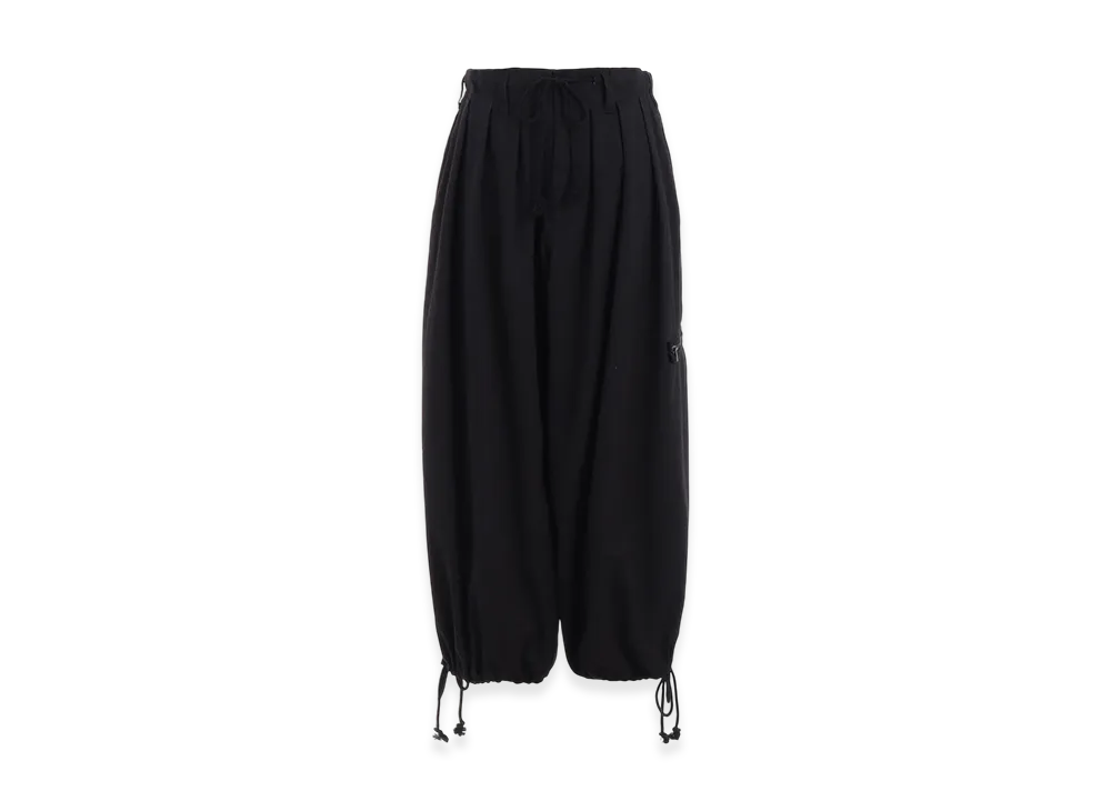 S'YTE Cotton Drill Zipper Pocket Balloon Pants "Black"