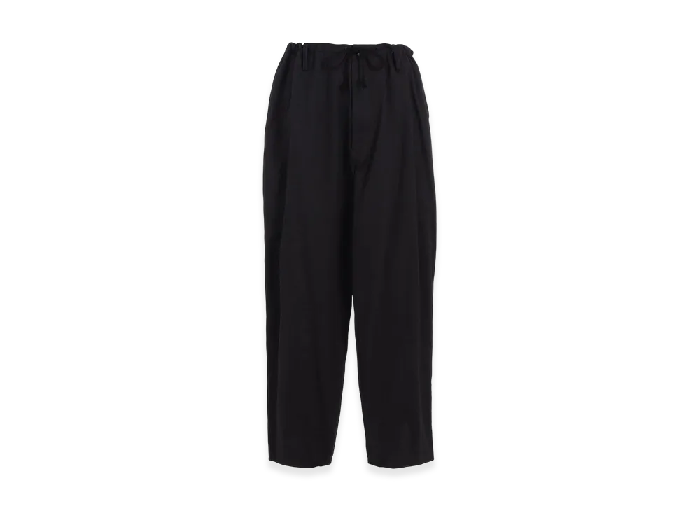 S'YTE Cotton Drill Drawstring Wide Pants "Black"