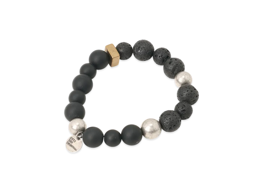 S'YTE Onyx BeadLava Stone Bracelet "Black"