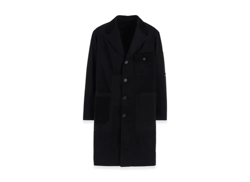 S'YTE Various Fabrics Crazy Patchwork Shop Coat "Black"