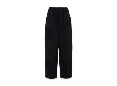 S'YTE Various Fabrics Crazy Patchwork Double Knee Painter Pants "Black"