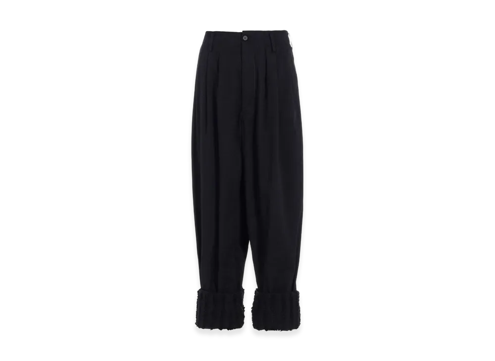 S'YTE Jacquard Fringe Stripe Wide Pants "Black"