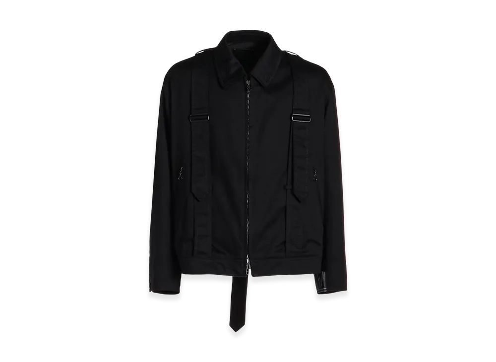 S'YTE Cotton Twill Oversized Belted "Y" Blouson "Black"
