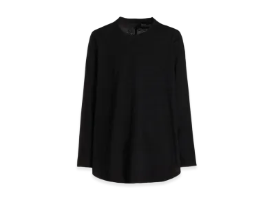 S'YTE Soft Jersey Back Center Stitch Oversized Raglan Sleeve T-Shirt "Black"