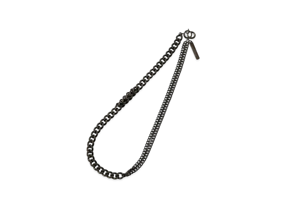 S'YTE 6-Way Curved Chain Bracelet Necklace "Black"