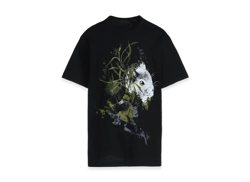S'YTE Wild Squirrel Animal Graphic T-Shirt "Black"