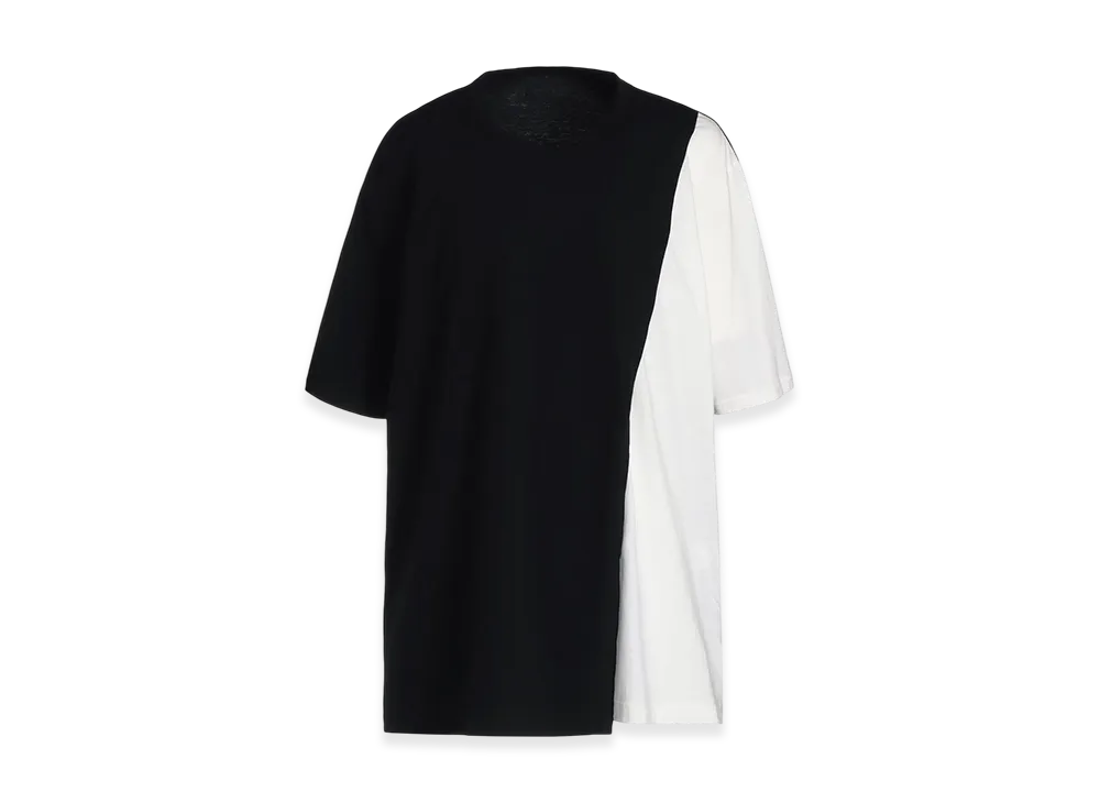 S'YTE Color-Switched Layered T-Shirt "Black/White"