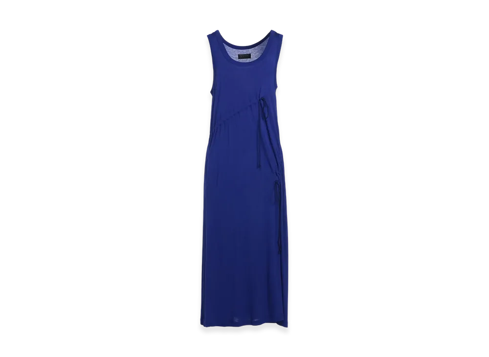 S'YTE Rayon Jersey Strings Gathered Dress "Blue"