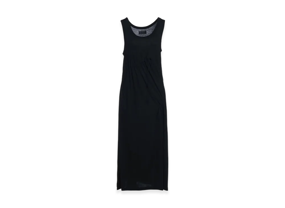 S'YTE Rayon Jersey Strings Gathered Dress "Black"