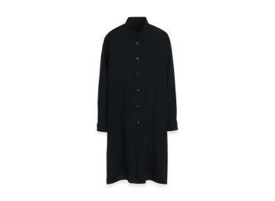 S'YTE Crepe de Chine Regular Collar Loose Fit Long Shirt "Black"