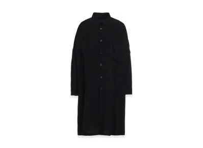 S'YTE Crepe de Chine Back Yoke Zip Coat "Black"