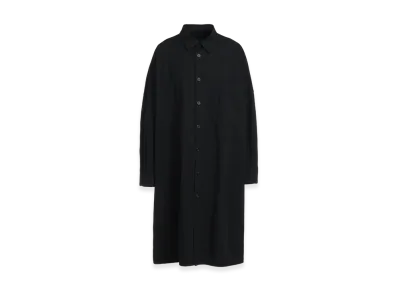 S'YTE Cotton/Hemp Twill Back Yoke Zip Coat "Black"