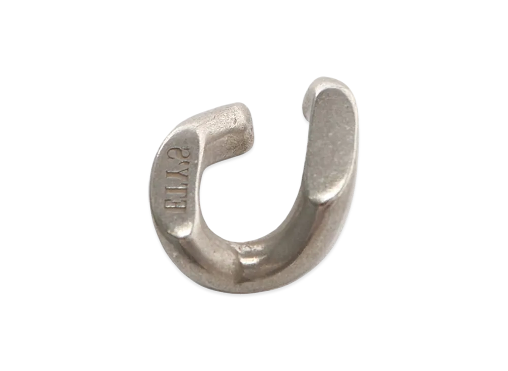 S'YTE Brass Curved Chain Ear Cuff "Silver"