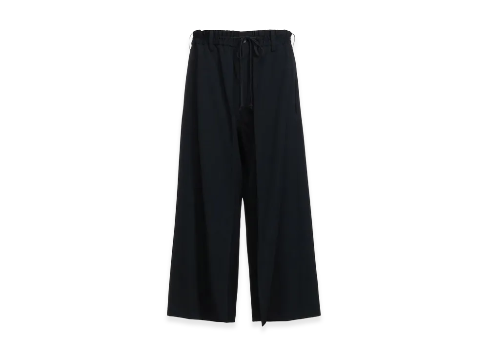 S'YTE Washer Finished Wool Gabardine Layered Pants "Black"