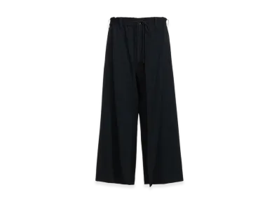 S'YTE Washer Finished Wool Gabardine Layered Pants "Black"