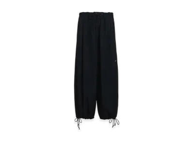 S'YTE Washer Finished Wool Gabardine Balloon Pants With Zipper Pockets "Black"