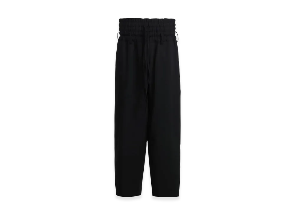 S'YTE Pe/Rayon Gabardine Stretch Shirring And Laces Waist Pants "Black"