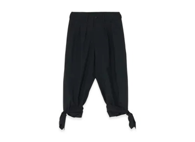 S'YTE T/W Gabardine 2-Tuck Pants With Hem Ties "Black"