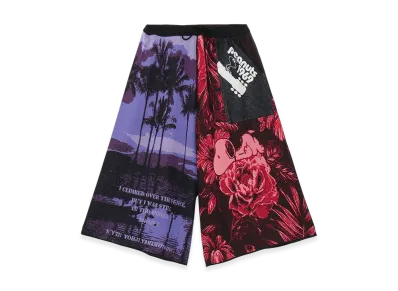 S'YTE x PEANUTS -Omnibus Illustration-Hameauze Jacquard Culotte Pants "Black"