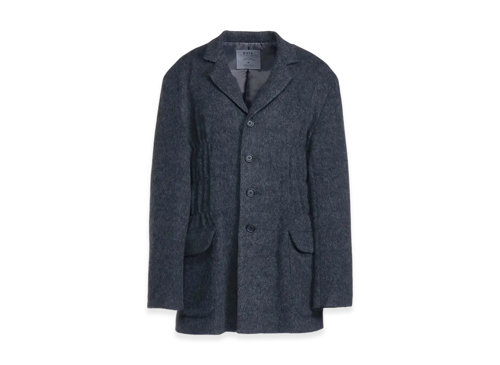 S'YTE Eco Wool Beaver Jacket With Gathered Shirring "Gray"