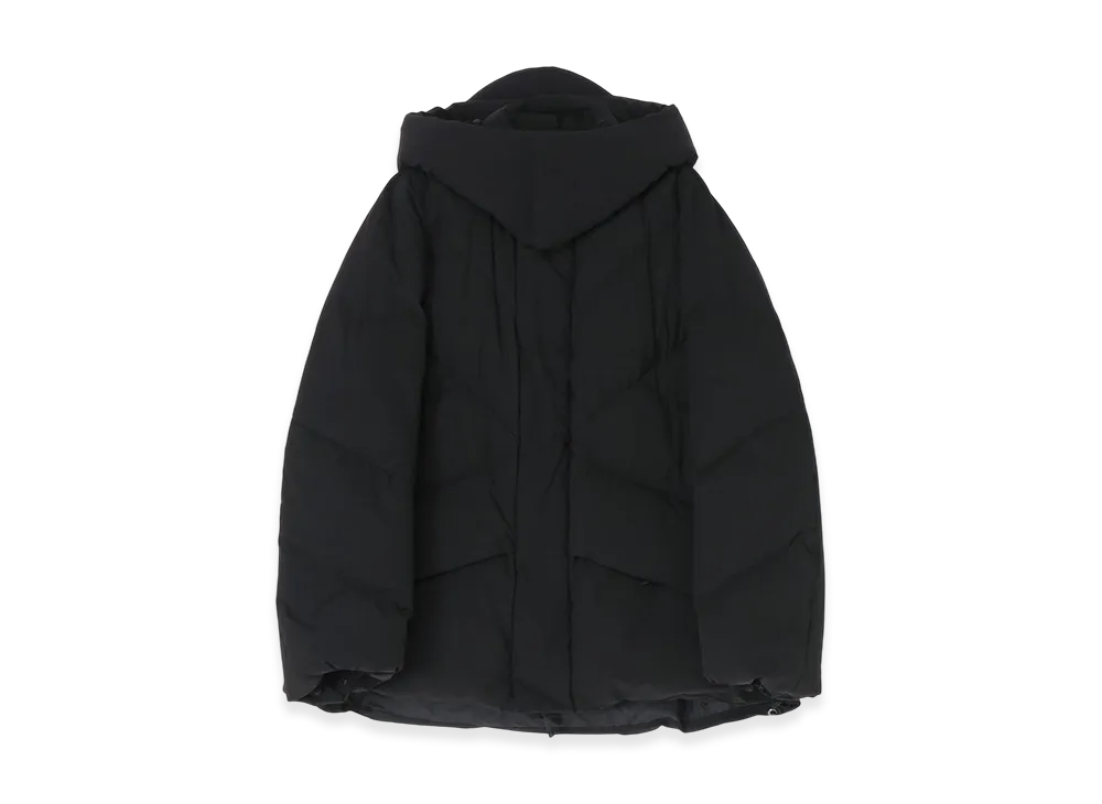 S'YTE Solotex Hooded Down Blouson With Stitched Design "Black"