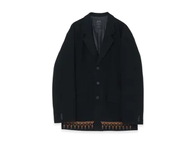 S'YTE Compressed Jersey Ethnic Embroidered Jacket "Black"