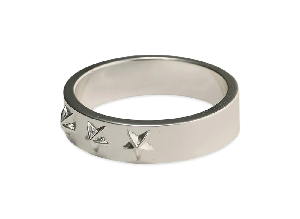 S'YTE Brass Star Motif Ring "Silver"