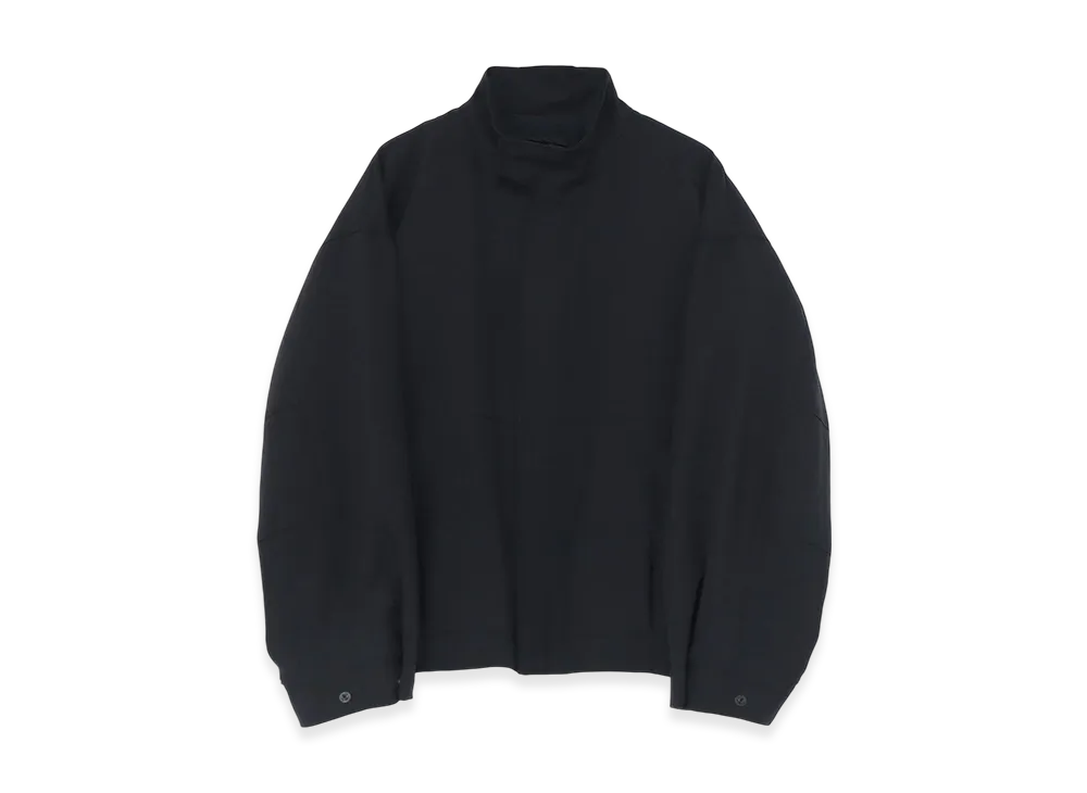 S'YTE Pe/Stretch Twill Oversized Stand Collar Blouson With Functional Lining "Black"
